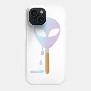 Pastel Alien Ice Cream melting on stick Phone Case