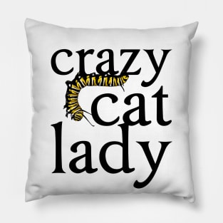 Crazy Cat (Caterpillar) Lady Pillow