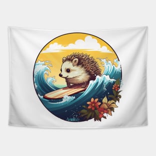 Surfs Up Hedgehog Tapestry