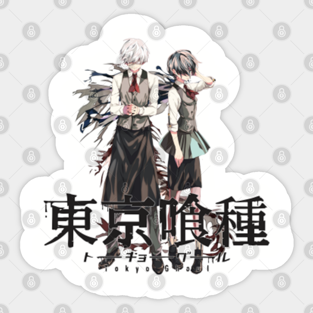 Ken Kaneki And Touka Kirishima Anime Sticker Teepublic Kirishima also intended to kill nishino due to her being a human knowing the. teepublic