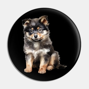 Puppy Finnish Lapphund Pin