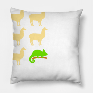 Llama Llama Llama Llama Llama Chameleon Pillow