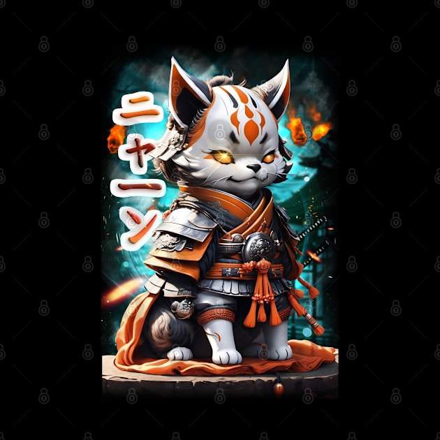 Samurai Cat 02 by KawaiiDread