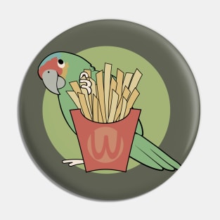 Parrots Love French Fries Pin