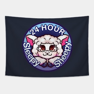 24 hour sleepy sheepy Tapestry