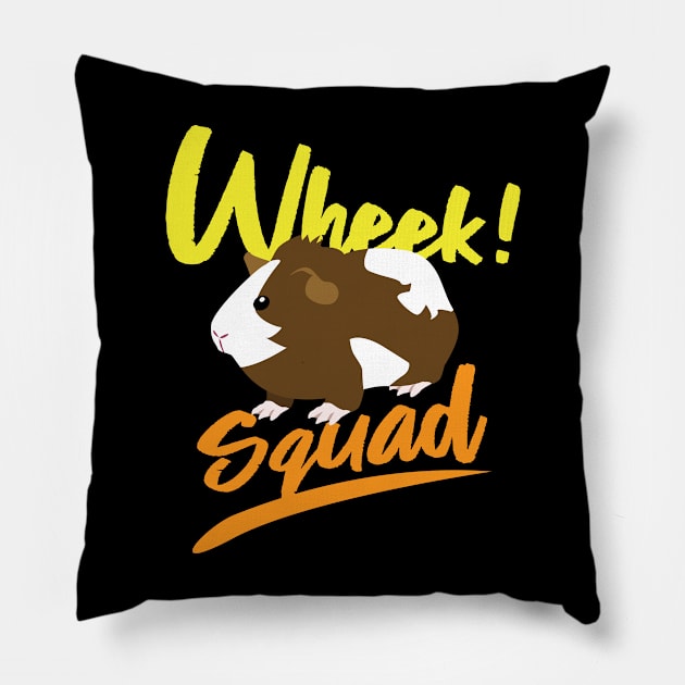 Wheek Squad Gift for Guinea Pig Lovers Cute Guinea Pig Pillow by Riffize