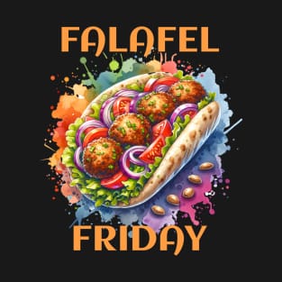 Watercolor Falafel Friday T-Shirt