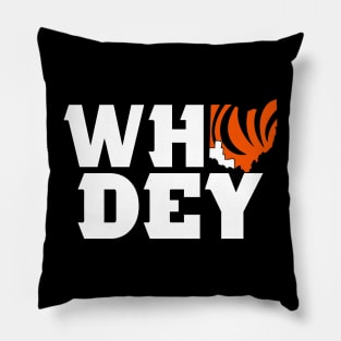 Who Dey, Cincinnati Football themed Pillow