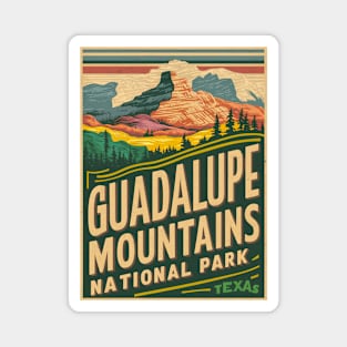 Vintage Guadalupe Mountains National Park Magnet