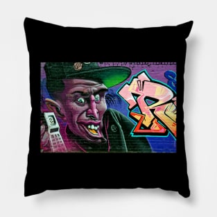 Street Art Graffiti Digbeth Birmingham UK Pillow