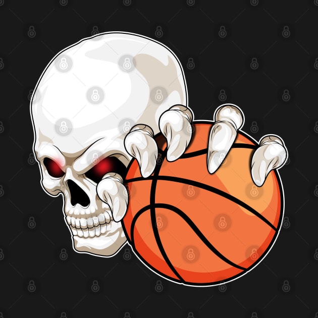 Skull Basketball player Basketball by Markus Schnabel