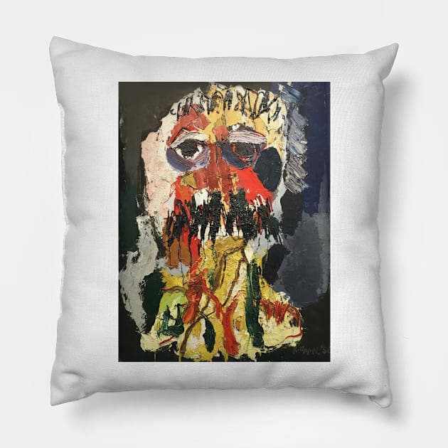Dance in Space before the Storm - Karel Appe Pillow by Bequeat