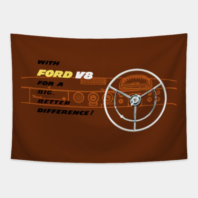 FORD V8 - brochure Tapestry by Throwback Motors