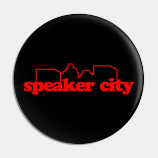 Speaker City Pin