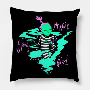 Magic spooky girl Pillow