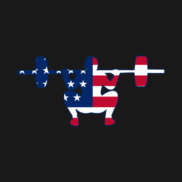 Squats USA FLAG by SusanaDesigns