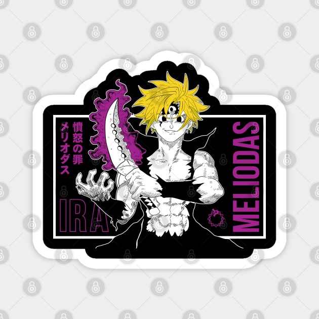 Seven Deadly Sins Meliodas Demon Mark Active Magnet by Otaku Vibes