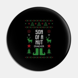 Merry Christmas Son of a Nutcracker Xmas Gift Ugly Pin