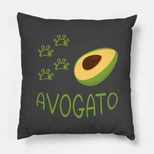 funny meow avogato cat Pillow