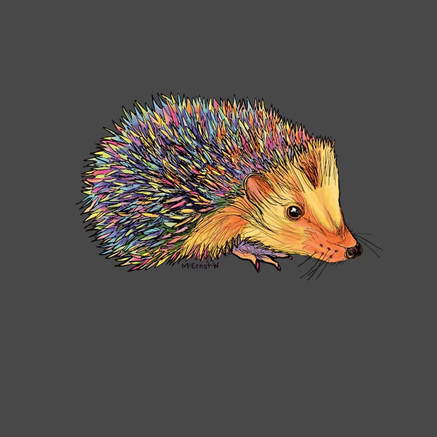 Rainbow Hedgehog-purple by mernstw