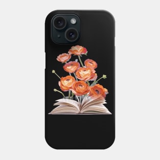 Book Of Flower, Flower Book, Flower And Book Phone Case