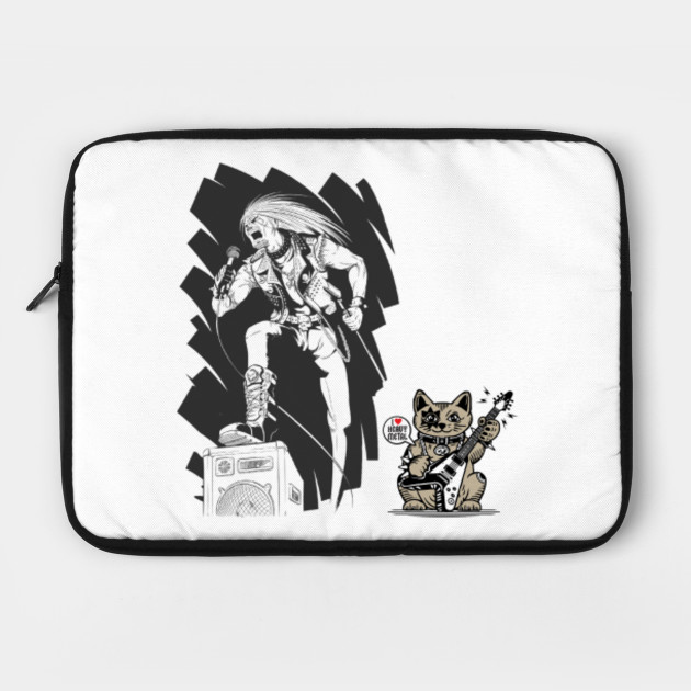 I Love Heavy Metal Cat And Singer I Love Heavy Metal Laptop