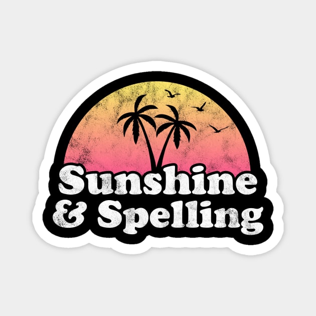 Sunshine and Spelling Magnet by JKFDesigns