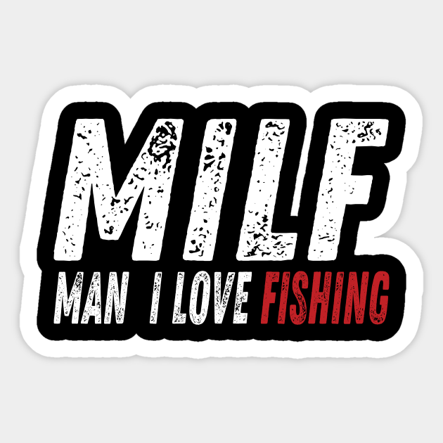 Mens milf man i love fishing design gift...   tostadora