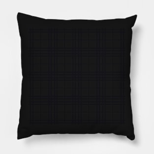 Black and White Plaid Pattern Pillow