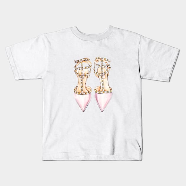 Valentino heels - Heels - Kids T-Shirt | TeePublic