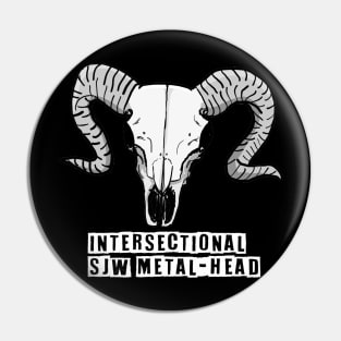 SJW Ram Skull Pin