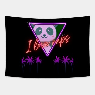 Cute Panda Cyberpunk - I Love Naps - Kawaii Panda #9 Tapestry