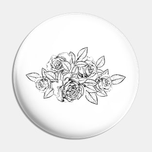 Rose Flower Drawing Pin