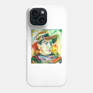 FRITZ LANG watercolor portrait .2 Phone Case