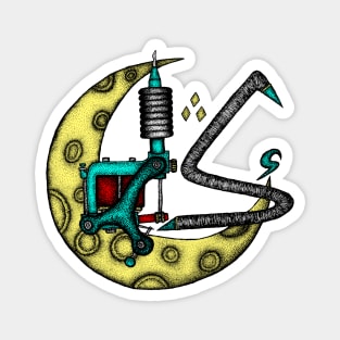 Coil Machine Tattoo and Moon Magnet