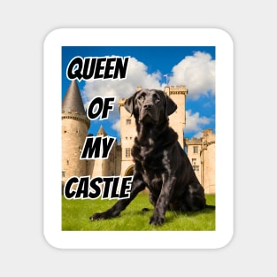 Queen of My Castle Black Labrador Retriever Magnet