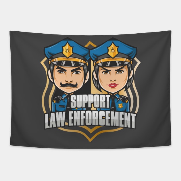 Support Law Enforcement – January Tapestry by irfankokabi