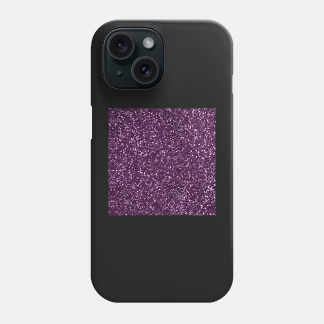 Sparkly Plum Purple Glitter Phone Case by PurplePeacock