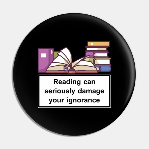 Book Lovers Gifts Bookworm Bibliophile Pin by MGO Design