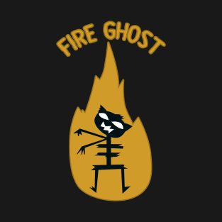 Mae Fire Ghost Night in the woods T-Shirt