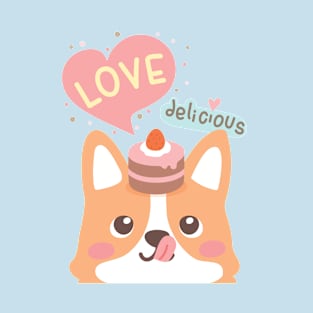 Corgi Cake Lover T-Shirt