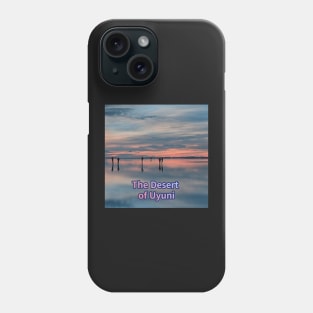 The Desert of Uyuni,a trip to Bolivia,travel,water reflection,Where the sky and the earth meet Phone Case