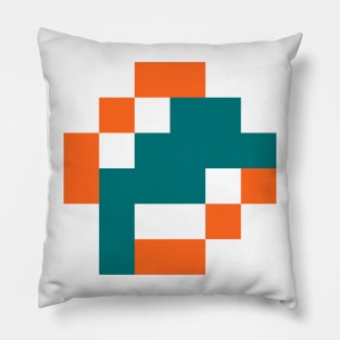 Tecmo Bowl Pixels - Miami Pillow