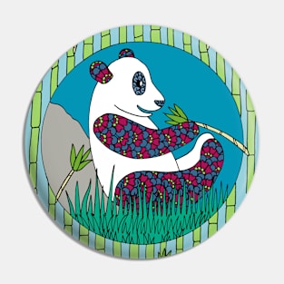 Panda and Bamboo Pin