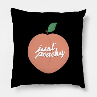 Just Peachy A Tumbler Quote With Aesthetic Art For Good-Vibes Pillow