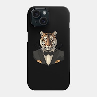 tiger gentleman Phone Case