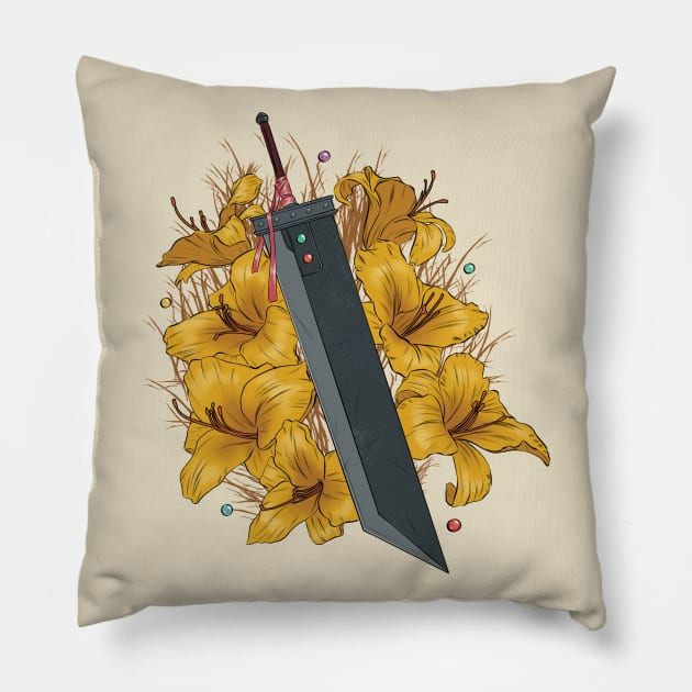 Buster Sword Pillow by RioBurton