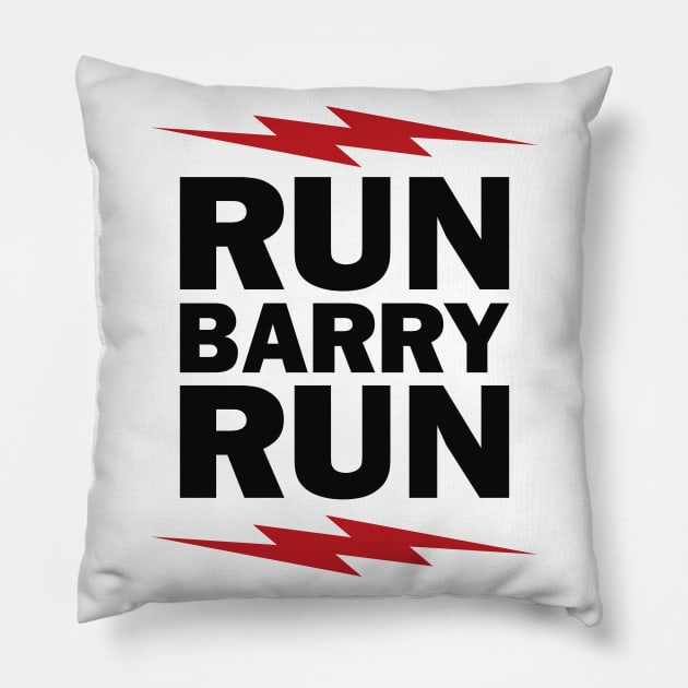 RUN BARRY RUN Pillow by alx-dgrafico