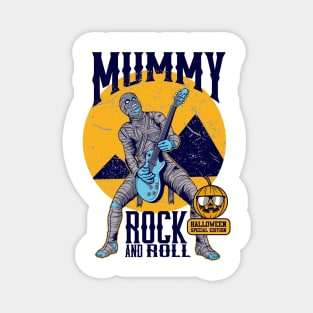 Mummy Rock and Roll Magnet