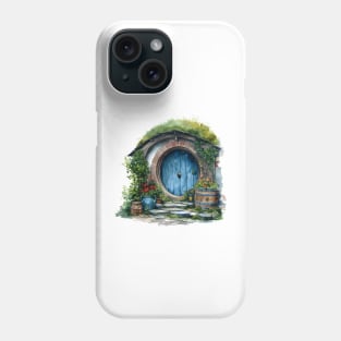 Beautiful Halfling Home in Watercolor - Fantasy Phone Case